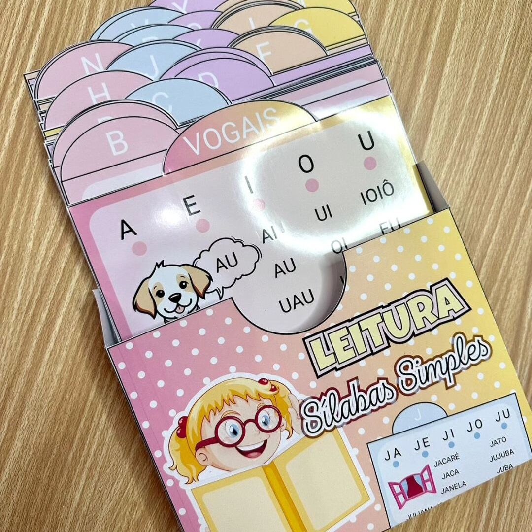 Fichas Para Leitura Sílabas Simples