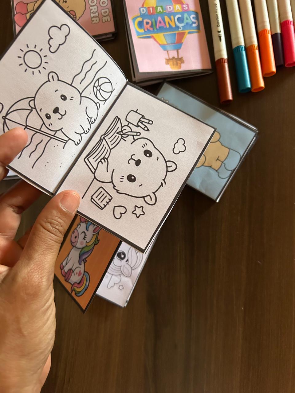 Mini Livrinhos Para Colorir – FMA Educa Kids
