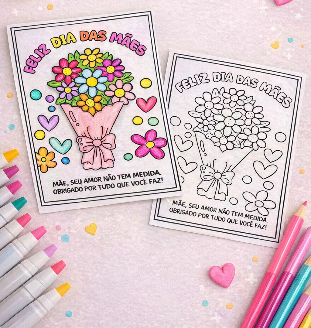 Cartão Dia Das Mães - Buquê